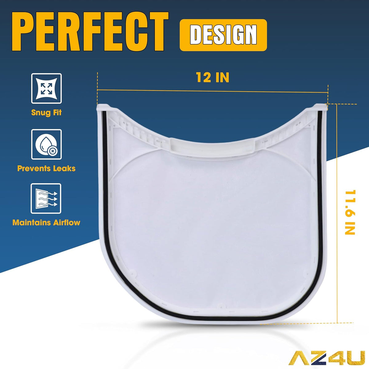 Dryer Lint Filter Screen Trap Replaces For LG DLG2302R DLG2302W DLG2532W DLG5988S DLGX2502W DLGX2656V DLGX7188WM DLG1320W DLGX2651R DLG7188WM DLG8388NM DLGX2451R DLGX3071W DLG2051W DLG2351R DLG2351W