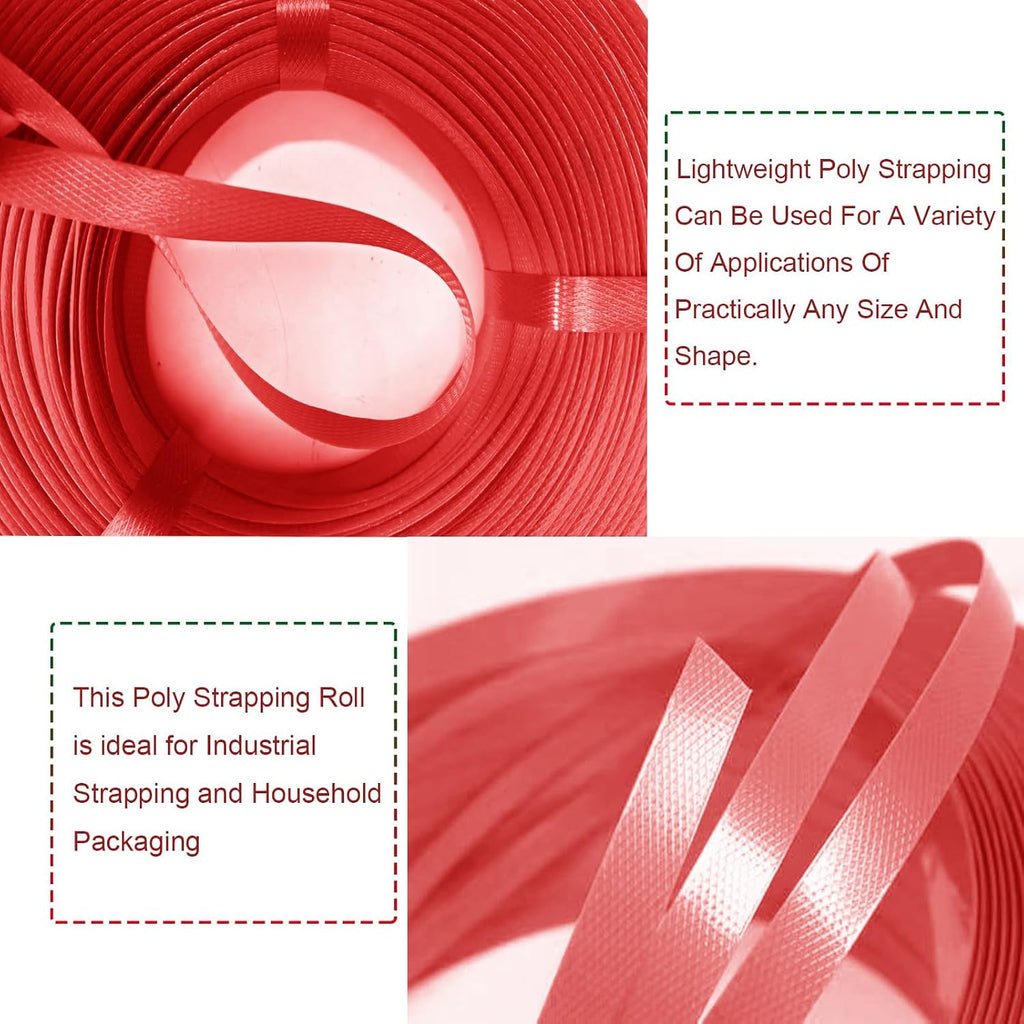 Plastic Packaging Banding Strapping Kit, Red