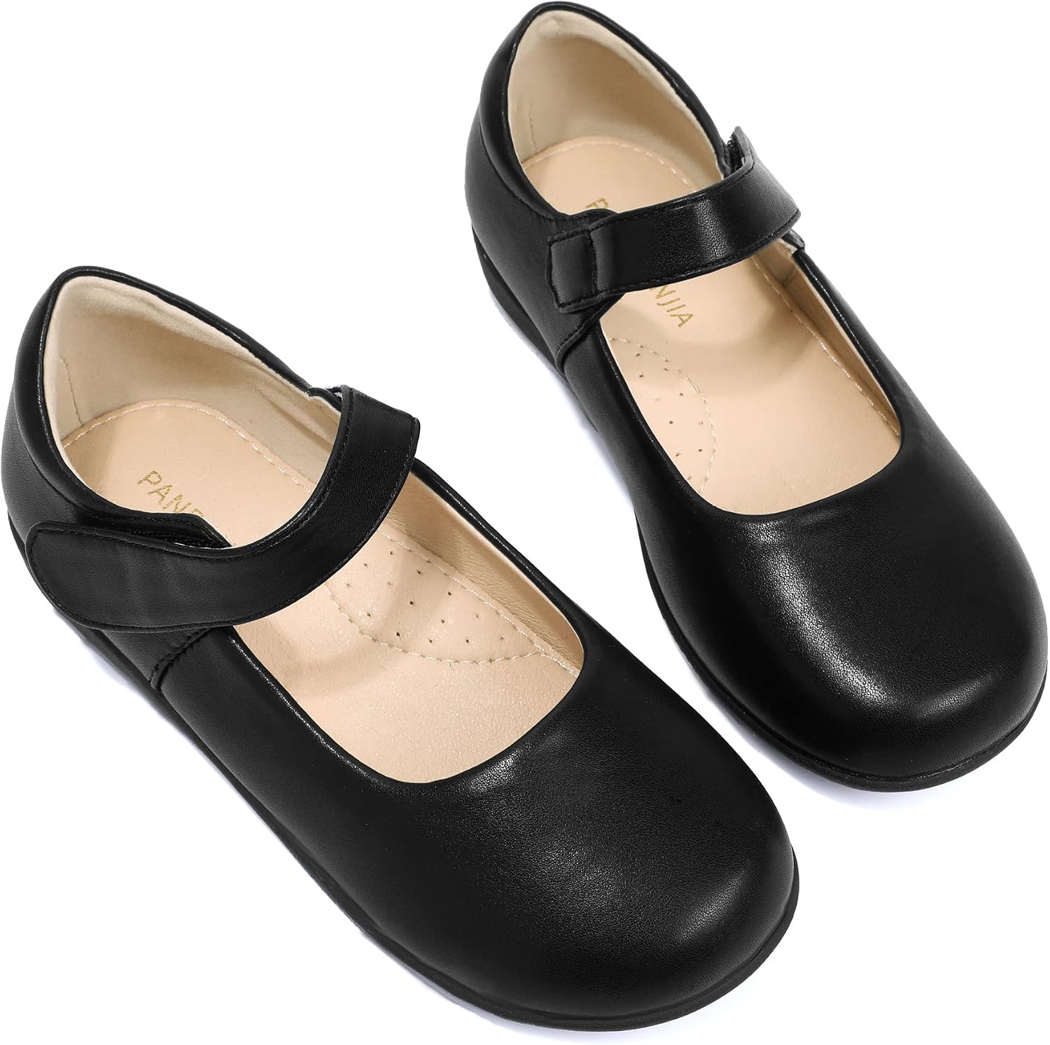 Girls Mary Jane School Uniform Flats Dress Shoes | Toddler/Little Kid/Big Kid, Roomy Round Toe, Breathable Insoles