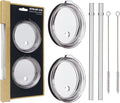 30 oz Tumbler Straw Lid, 2 Pack Replacement Lids for YETI 26oz/30oz/35oz