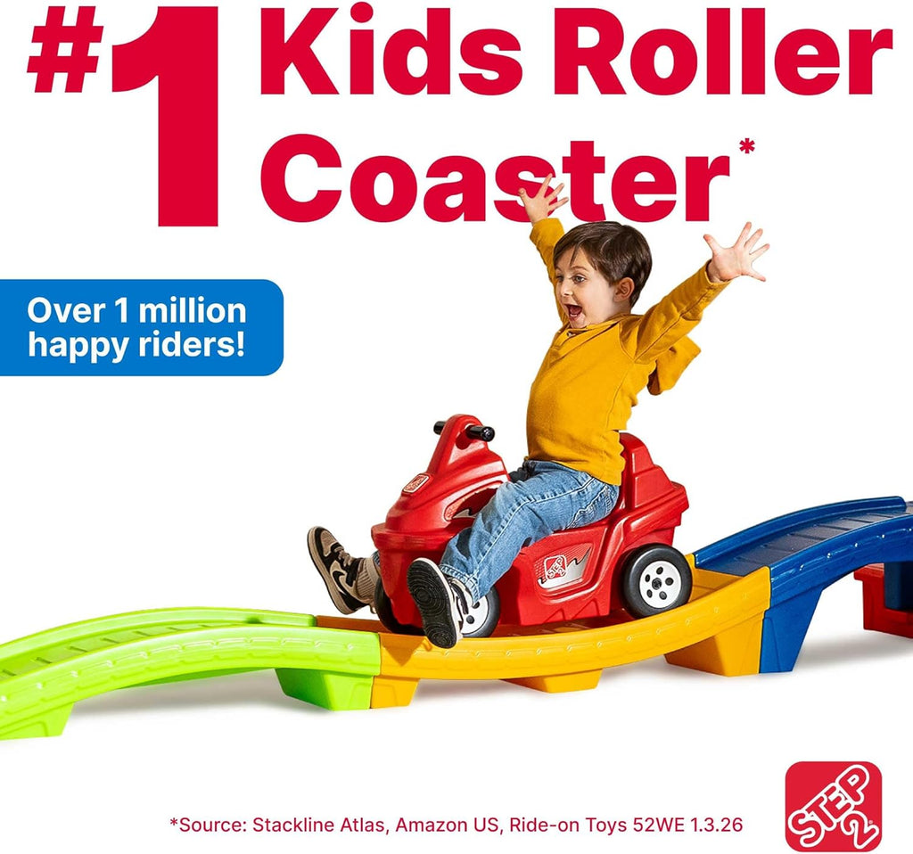 Step2 Up and Down Roller Coaster Toy for Kids, Ride On Push Car, Indoor, Outdoor Playset, Toddlers Ages 2, 5 Years