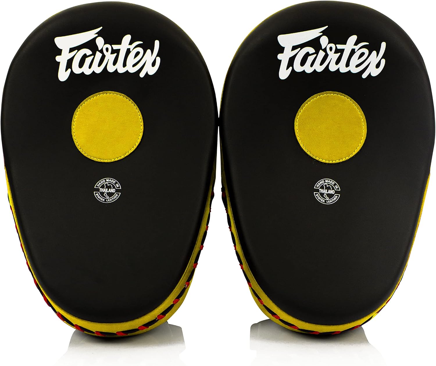 FMV13 Maximized Focus Mitts, Muay Thai Kickboxing MMA Punching Pads | Premium Syntek leather shell with multi-layer