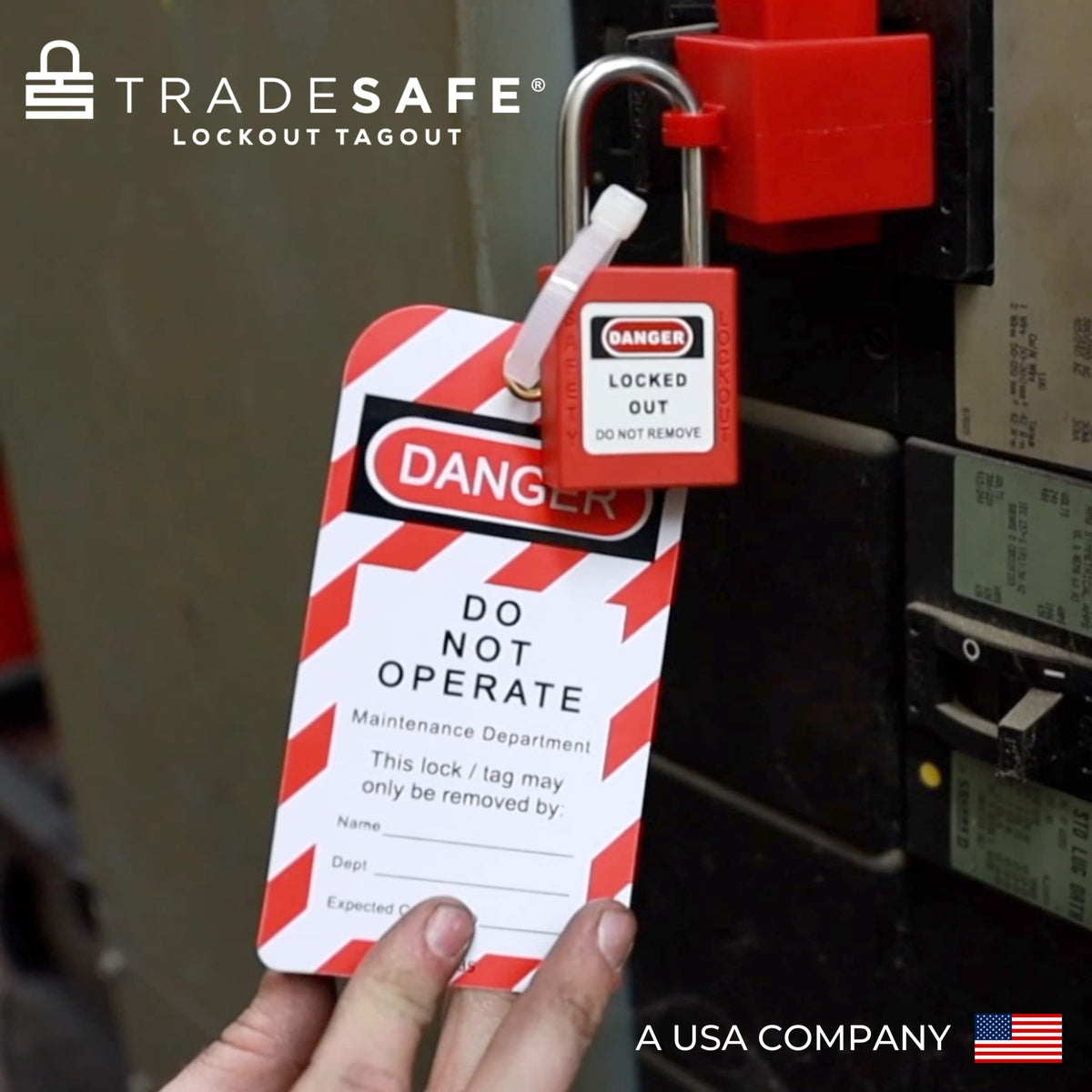 Lockout Tagout Tags, 60 Danger Do Not Operate Loto Tags with Ties