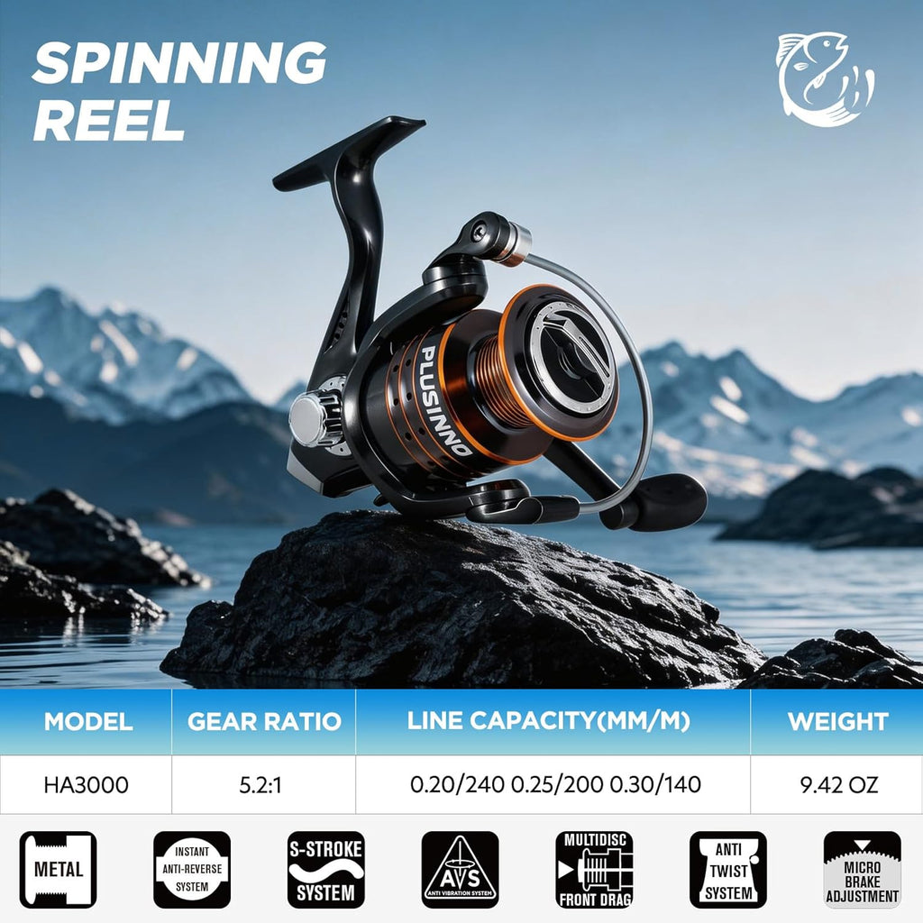 Fishing Gear - Telescopic Fishing Rod and Reel Combo with Tackle Box, Collapsible Rod and Lures Box, Travel Fish Pole