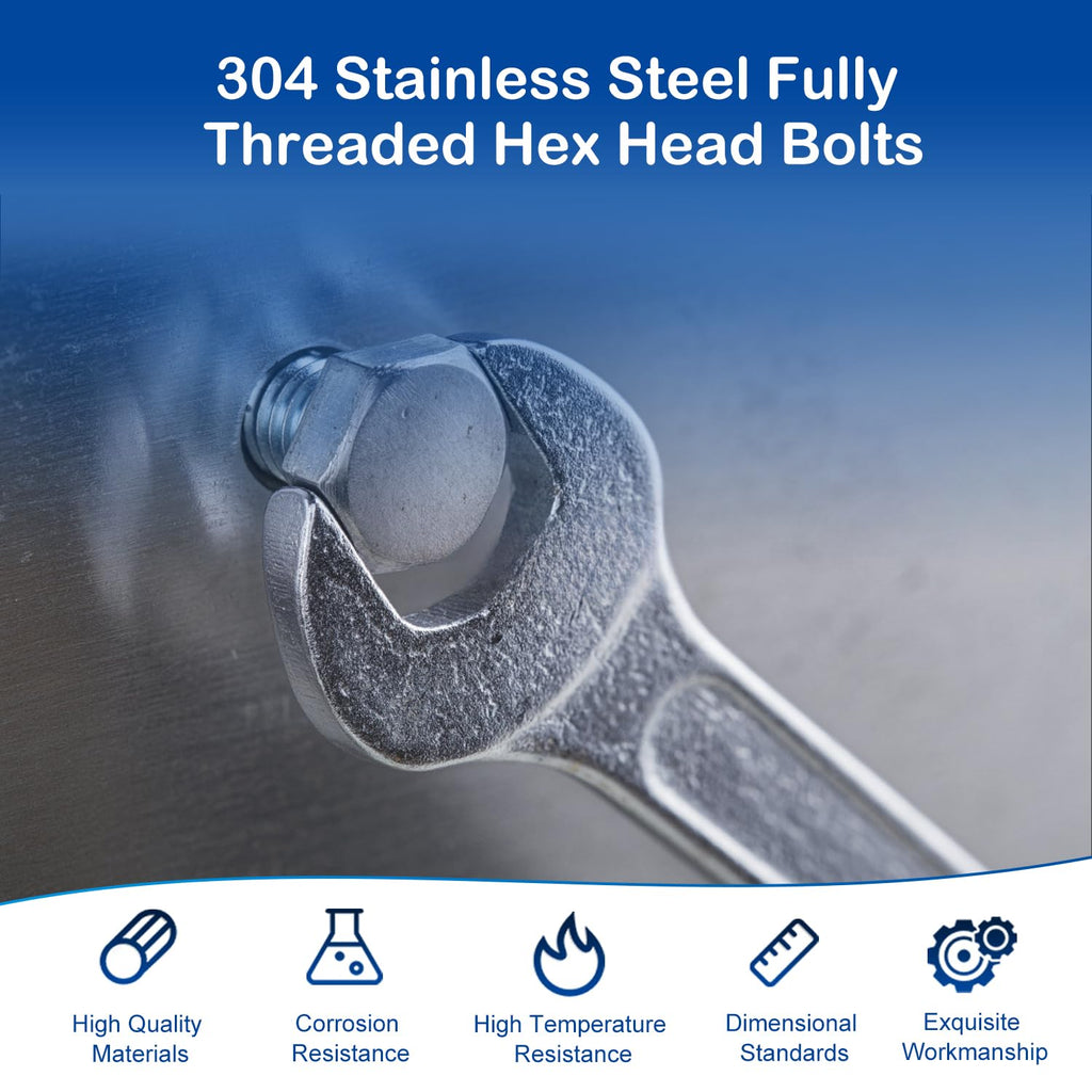 MroMax 5Pcs M10-1.5 Hex Bolts, M10 x 85mm Hex Head Screws Bolts
