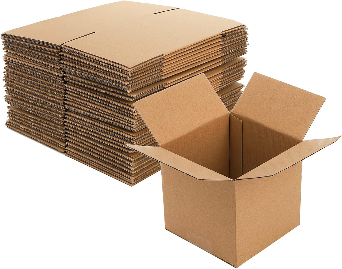 5x5x5 Inches Shipping Boxes, 30 Pack Corrugated Cardboard Box, Small Cube Mailing Boxes for Packing, Moving