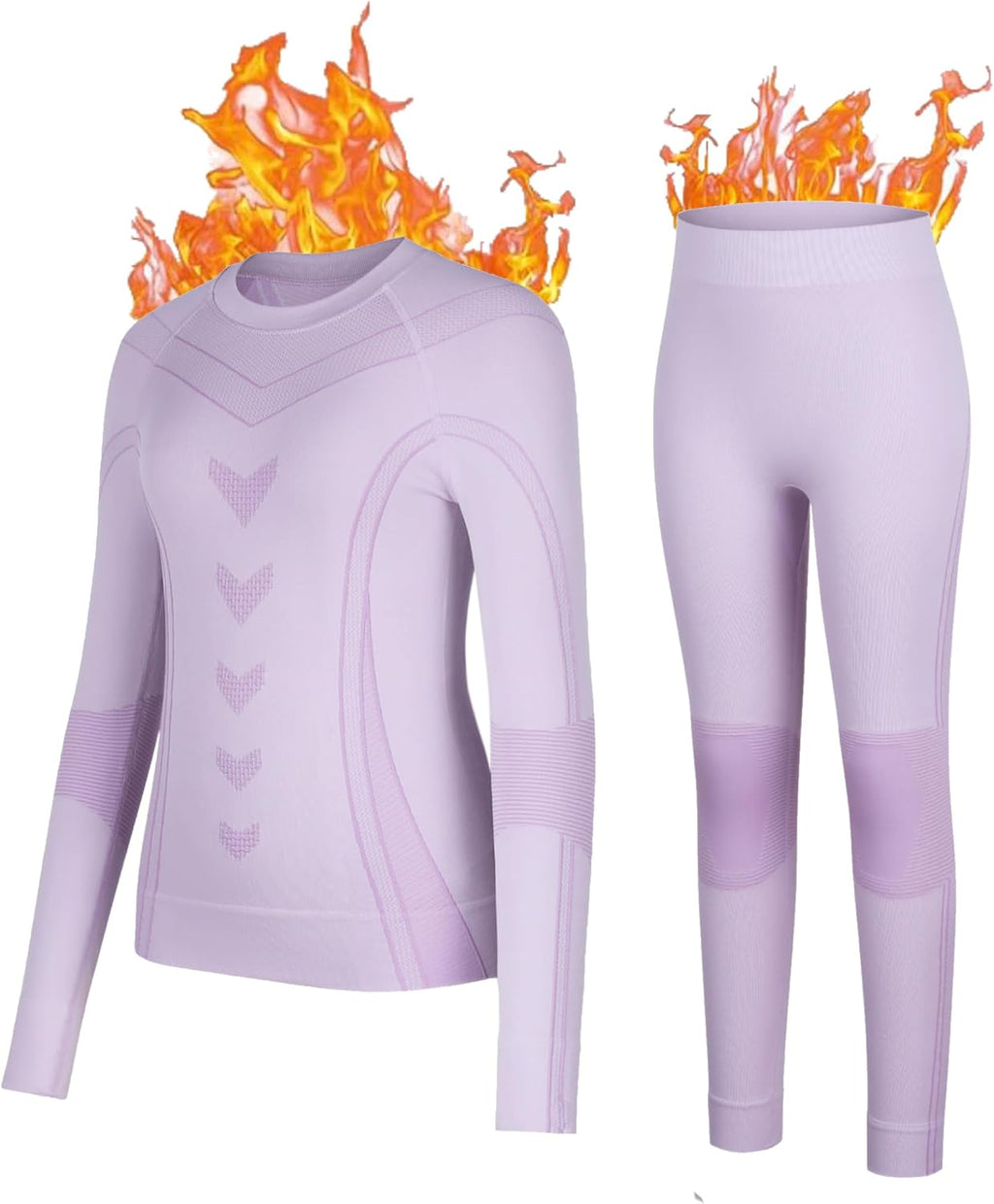 Thermal Underwear for Kids Boys Girls Long Johns Set Base Layer | Unisex, Seamless, Athletic, Breathable, Quick Dry
