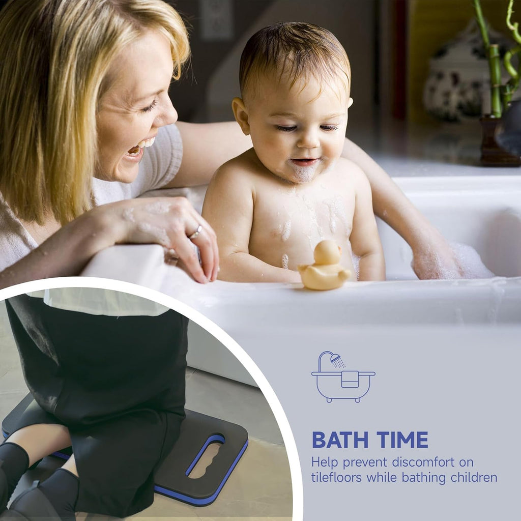 Kneeling Pad with Carrying Handles, Extra Thick Foam Cushioning Mat for Knee, Water Resistant Knee Pad for Gardening