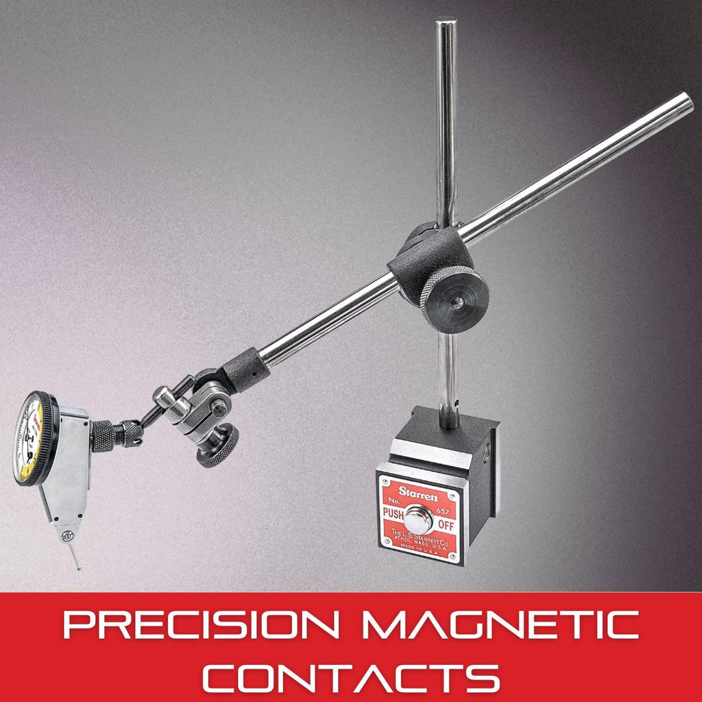 Starrett Magnetic Indicator Holder with Three Precision Ground