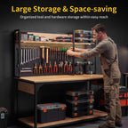 48" Garage Workbench with Pegboard & Storage 3D Printer Work Table