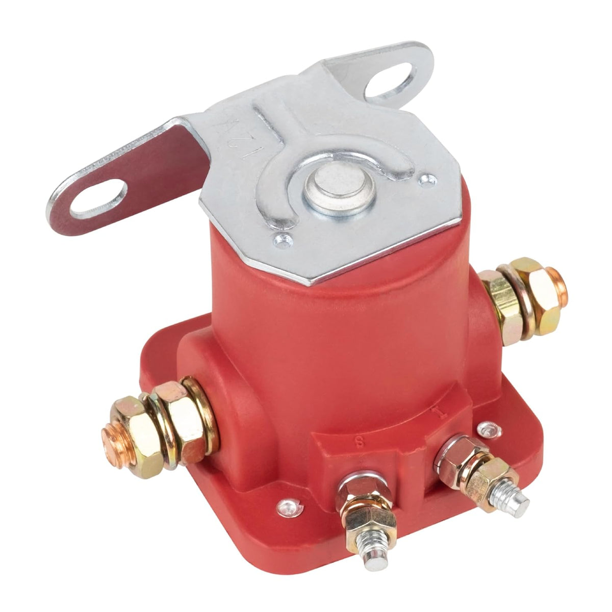 BlueStars 12V SW3 Starter Solenoid Relay Heavy Duty SS581T ALL76203 - Compatible with Ford 2000 3000 4000 1956-up Bronco/Mercury Evinrude Johnson Outboard/Tractor - Replaces B6AZ-11450-A C6AF F496
