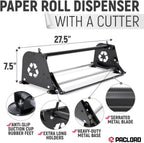 24" Paper Dispenser with Cutter + White Butcher Paper Roll