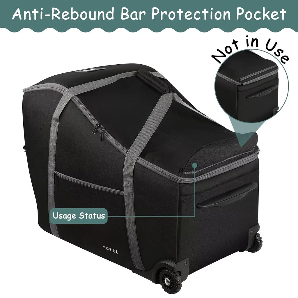 Infant Car Seat Travel Bag Fit Doona Car Seat Stroller and Base, Chicco Keyfit 35 and Base, Doona Travel Bag with
