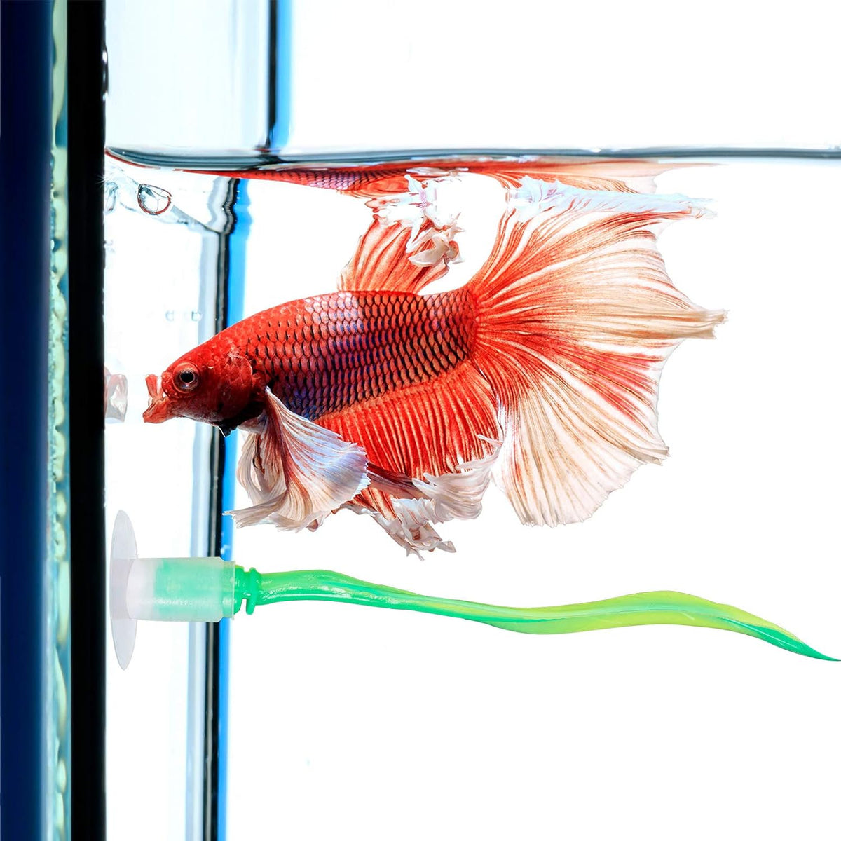 2 Pcs Green Silicone Betta Fish Bed Leaf Hammock Betta Fish Tank Accessories Decorations for Aquarium Ornaments