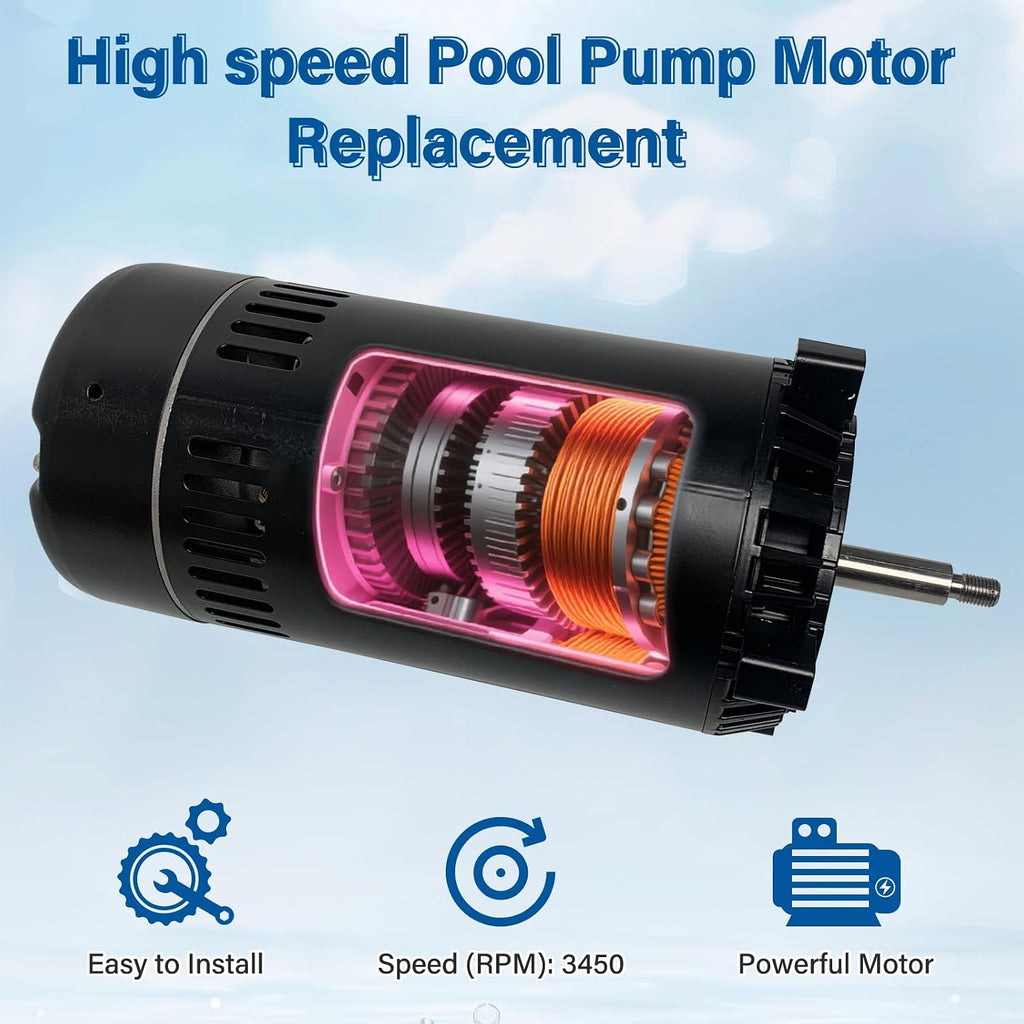 UST1102 1Hp Up-Rated Pool Pump Motor Replace for Century,Hayward/A.O. Smith