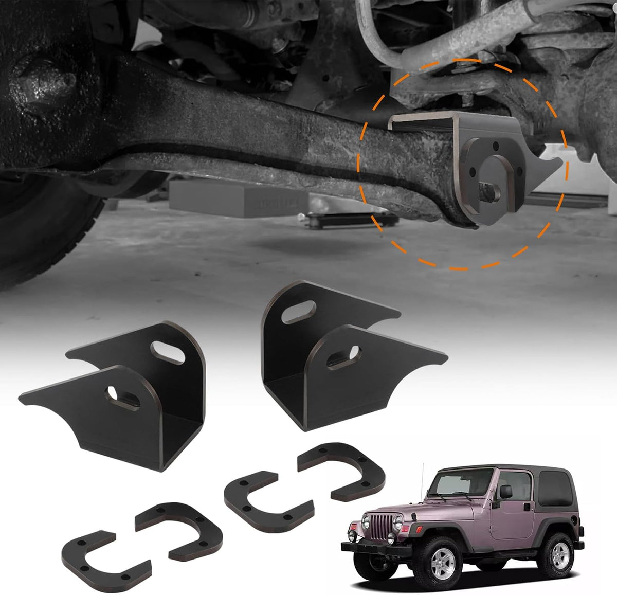 maXpeedingrods Front Lower Control Arm Bracket for Jeep 1997-2006