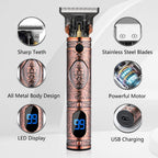 Beard Trimmer for Men,Zero Gapped Vintage Professional Hair Clipper