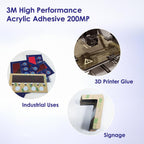 Double Sided Transfer Sheet, 468MP Adhesive Transfer Tape, 12in x 12in (5-Pack)