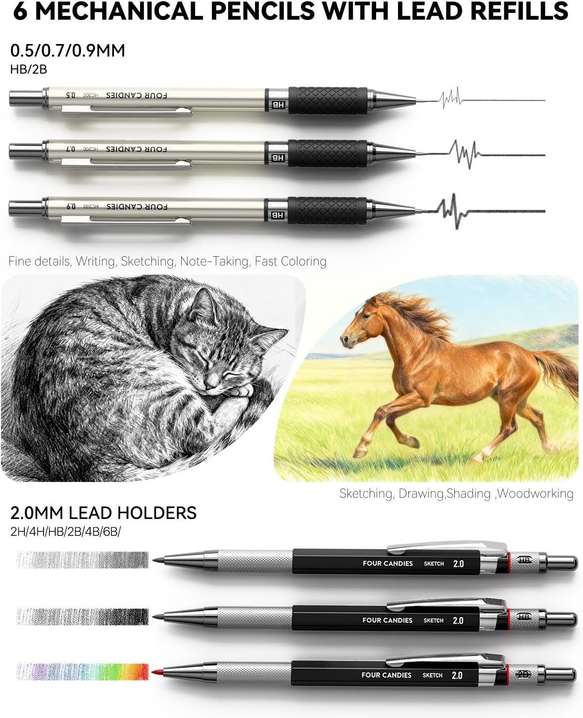 73PCS Advanced Art Supplies Drawing Kit with Fineliner Pens, Mechanical Pencils, 3-Color Sketchbook, Charcoal
