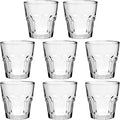 4.5oz Rock Bar Stackable Beverage Glasses – Set Of 8 Drinking Glasses
