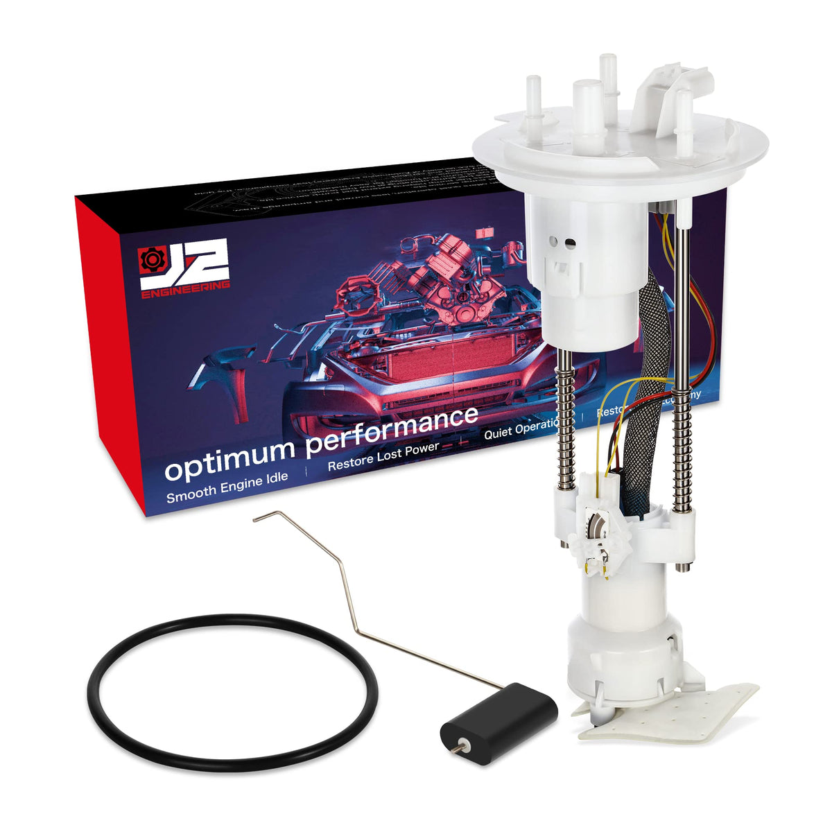 J2 Engineering Electric Fuel Pump Module Assembly Compatible with 05-08 F150 / 06-08 Mark LT Replace E2533M, J2-FPM-0023