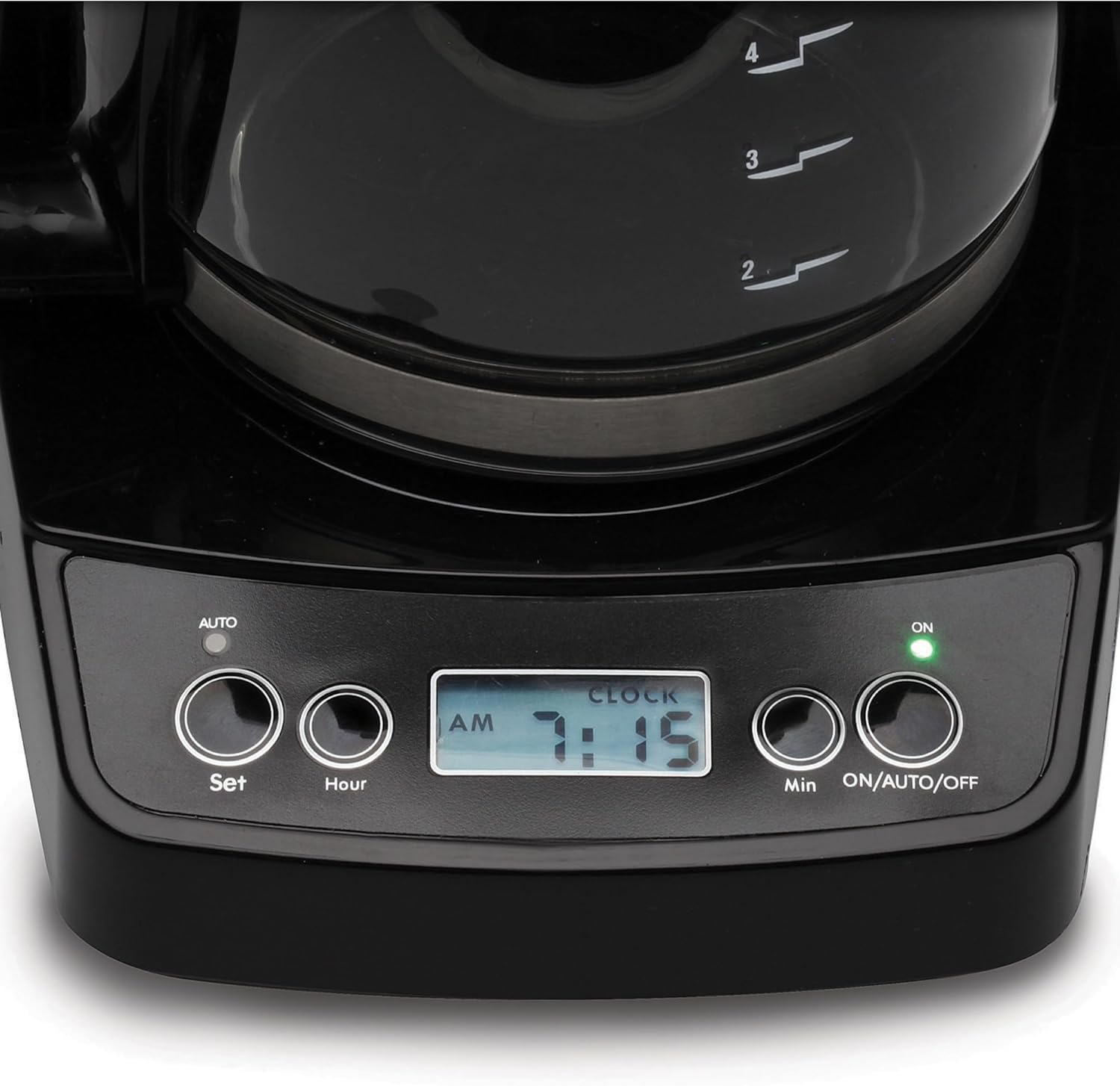 5-Cup Mini Drip Coffee Maker, Black and Stainless Steel