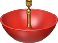 Automatic Poultry Fount | Game Bird Fount | Heavy Duty Plastic | Waterer Bowl with Hose Attachment | 1.5 Quarts