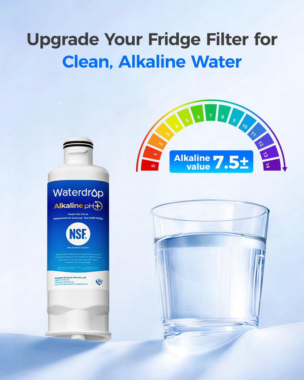 Alkaline Water Filter Replacement for Samsung DA97-17376B 3 Pack
