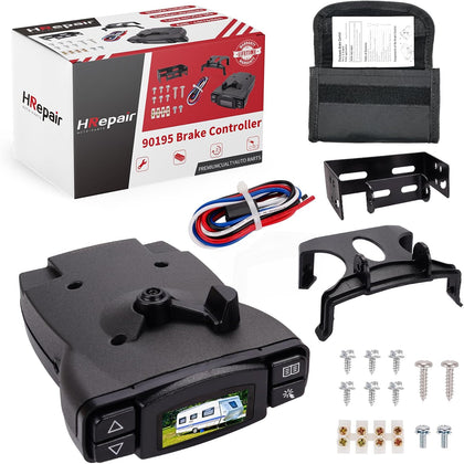 Universal Trailer Brake Controller for Trailers with 1-4 Axles Compatible with Ford GM Chevy Dodge RAM Toyota Jeep &
