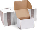6x4x4 White Shipping Boxes Set of 40, Corrugated Cardboard Mailer Boxes for Packaging Small Business Mailing Gifts