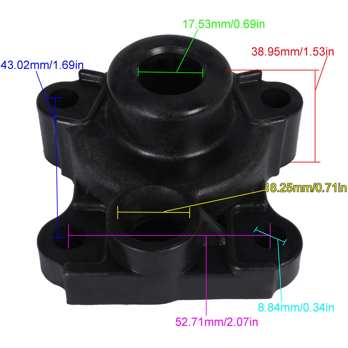 Outboard Engine 6J8-44311-00 Water Pump Housing for Yamaha 25HP-50HP