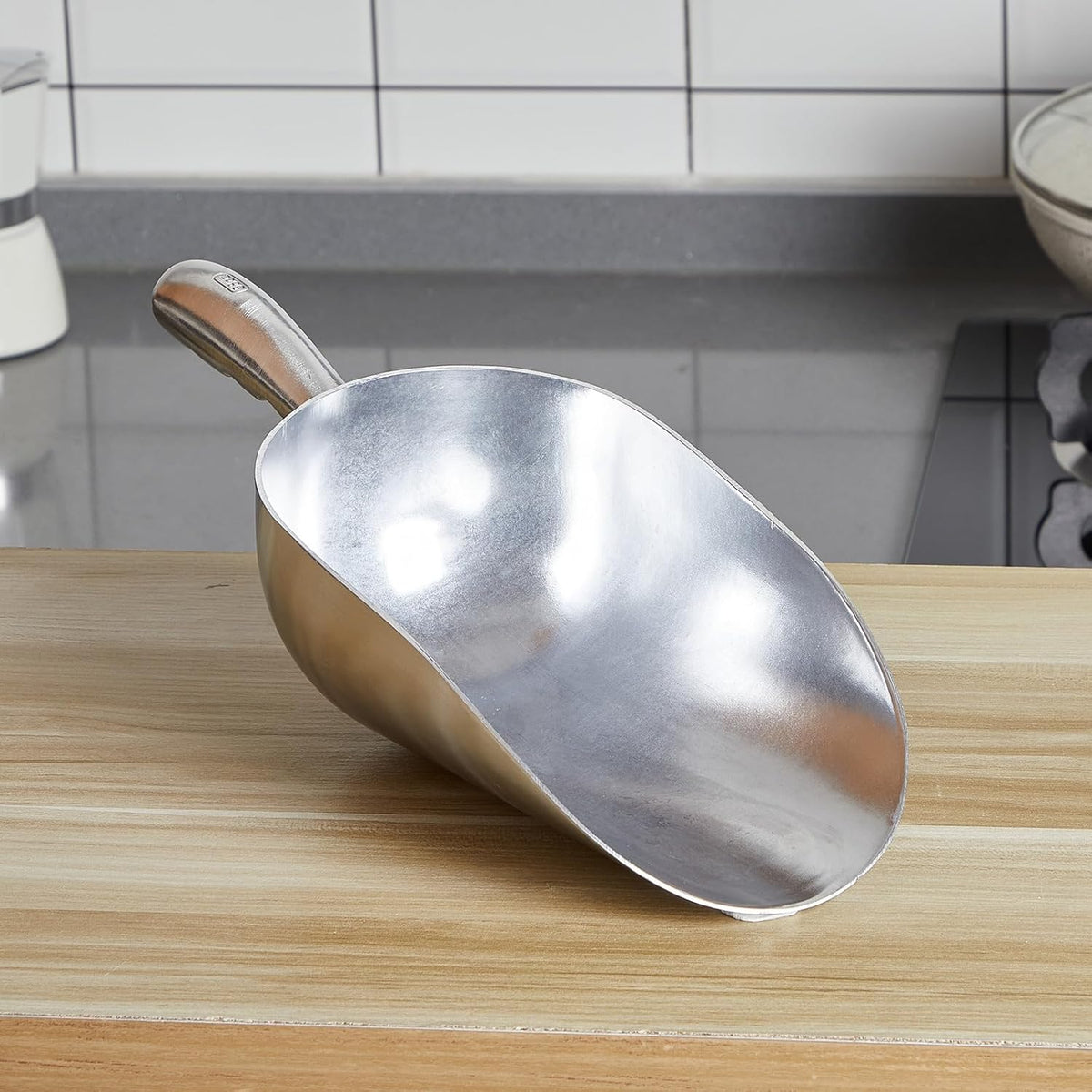 58oz Metal Ice Scoop Large Aluminum Utility Scoop for Ice Machine