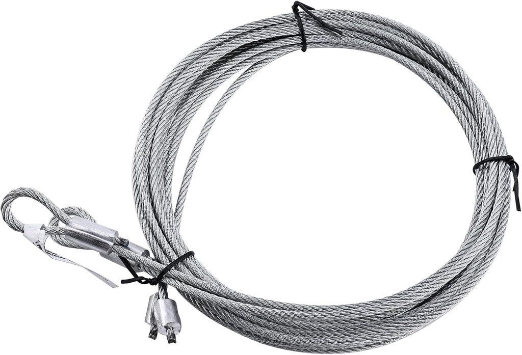 Garage Door Torsion Spring Kit for 7ft High Garage Doors - Heavy-Duty Cables, Drums, Center Bracket Compatible with