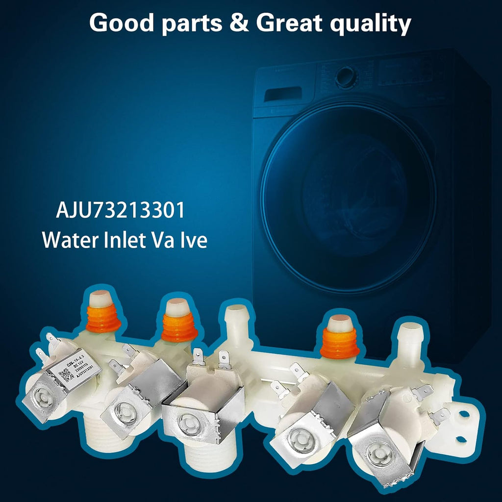 AJU73213301 Washer Water Inlet Valve 【OEM】- Upgraded Design | Fits Kenmore/LG WT7200CW, WT5001c*, WT1201CW & More | AJU75152601 Replaces 5221EA1008F, AP5668417, AP6308239