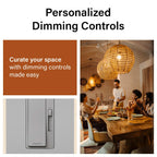 Legrand Radiant 150W LED Dimmer Light Switch 3-Way Rocker Gray 1 Pack