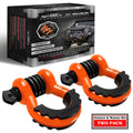 3/4" D Ring Shackles (2-Pack) - 41,887 lbs Break Strength