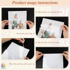 Mat Board Center Clear Resealable Plastic Sleeves, 6 1/2" x 8 1/3"