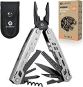 Multitool 17-in-1 Stainless Steel Multi Tool with Pocket Knife Needle Nose Pliers Bottle Opener Screwdriver