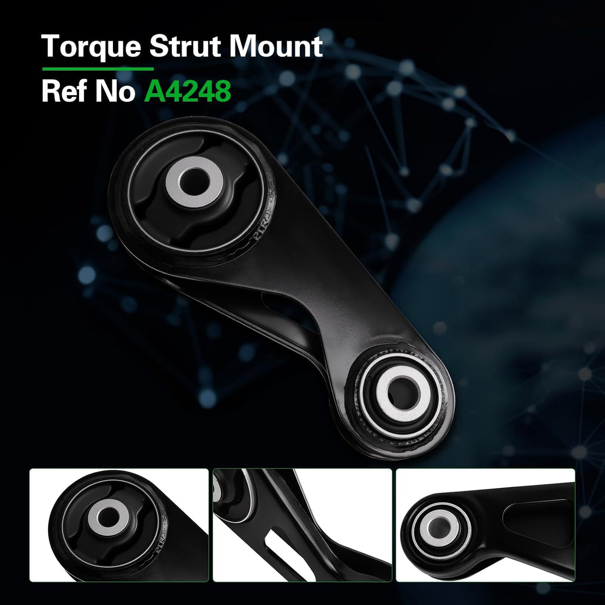 Engine Motor and Transmission Mount Kit Compatible with Prius 2004-2009