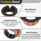 uxcell 60Pcs Flanged Sleeve Bearings, 7mm Bore x 9mm OD x 5mm Length