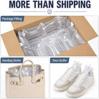 Air Pillows for Shipping with Manual Hand Pump, 100 Count Inflatable Packing Pillows, Void Fill Cushioning for