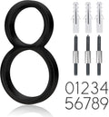 5" Stainless Steel Floating House Number, Metal Modern House Numbers (8) | Outdoor Signs, Mailbox Decor Number for