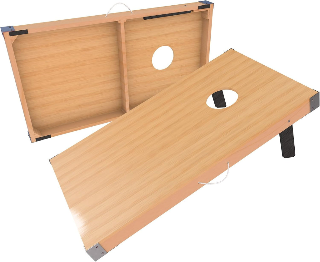 Cornhole Set - 4ftx2ft Regulation Size Outdoor Bean Bag Toss with 8 Bags Included - Yard Games for Kids 14 Years Old