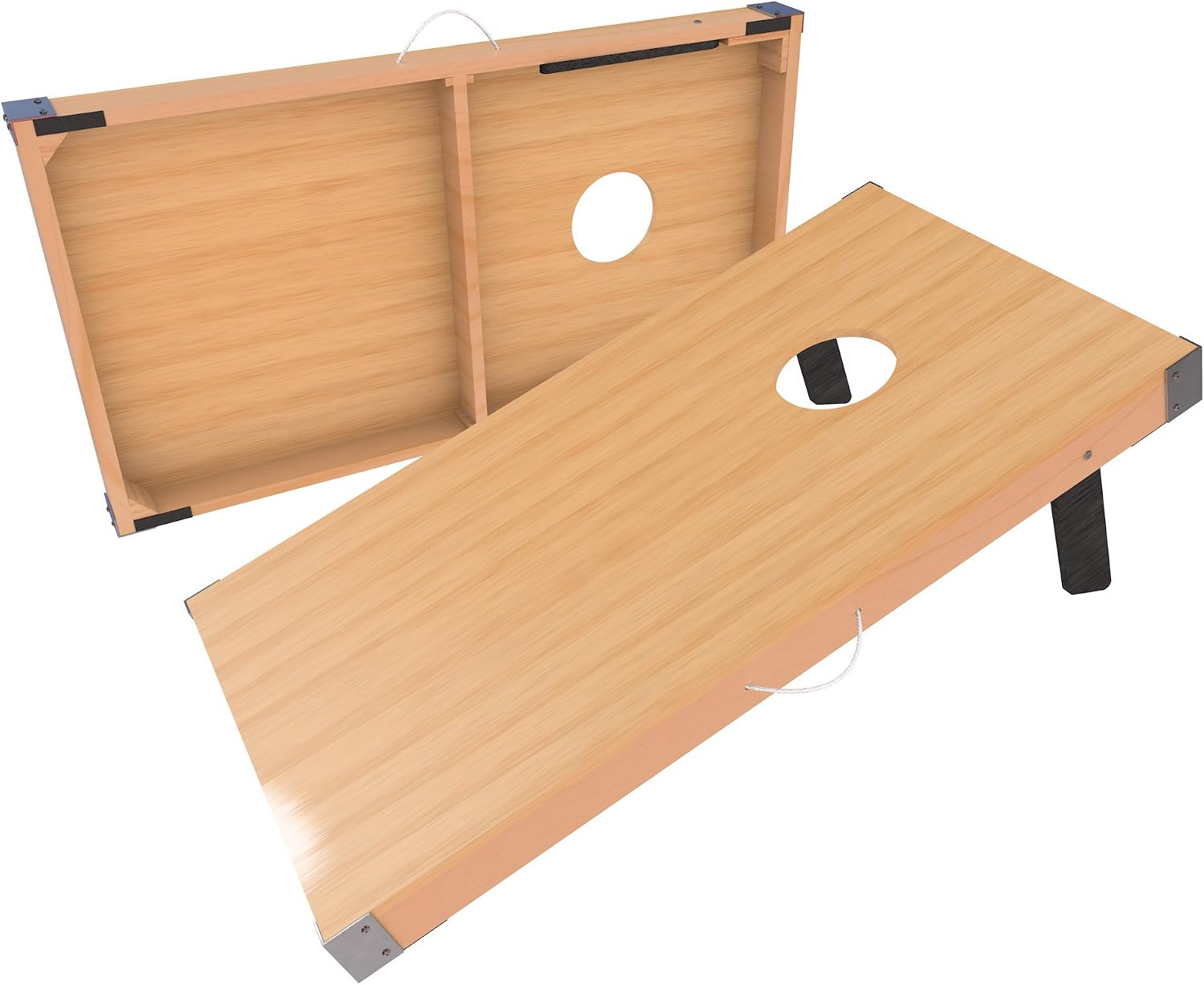 Cornhole Set - 4ftx2ft Regulation Size Outdoor Bean Bag Toss with 8 Bags Included - Yard Games for Kids 14 Years Old