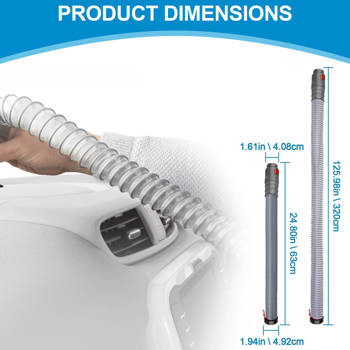 Upgraded Vacuum Hose Assembly Replacement for Dyson DC41 Cleaner Accessorie