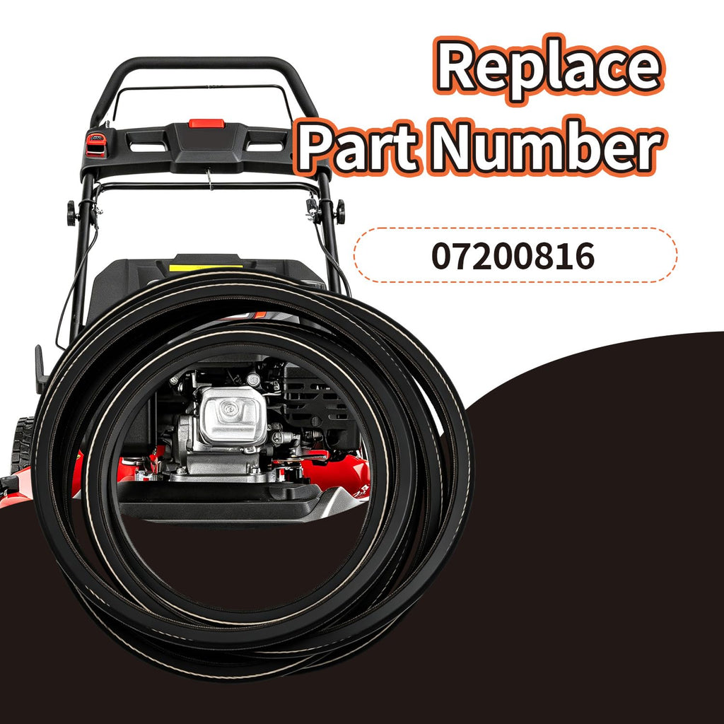 07200816 Mower Deck Drive Belt Compatible with Ariens Apex 52 / Apex CE 52 / Zenith 52 Gravely ZTHD52 / Pro-Turn Z 52 / Pro-Turn ZX 52 Lawn Mower with 52inch Decks (126" x 5/8")