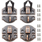 8-Pack Antique Decorative Hasp Retro Jewelry Box Latch