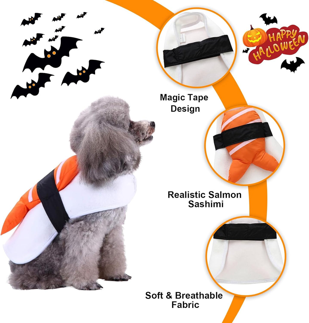 Sushi Dog Halloween Costume Fish Food Pet Costume Pet Cosplay Outfits