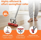 Rubber Roller 17.5-27 Adjustable j Roller Pressure Tool Heavy Duty Floor Roller Save Effort Laminate Roller No