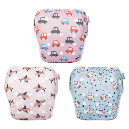 Baby Girl/Boy Swim Diapers Reusable Adjustable for Swimming Lesson